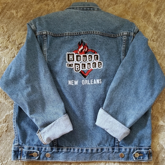 Vintage Jackets & Blazers - Vintage House of Blues New Orleans Jean Jacket